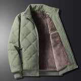 Men's Autumn and Winter Fleece Lined Coat