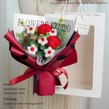 Teacher's Day Rose Hand-woven Bouquet, Finished Gifts for Girlfriends, Preserved Fresh Dried Flowers