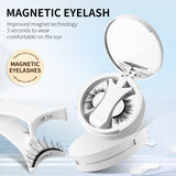 Magnetic False Eyelashes, Integrated Storage Box, Glue-free Magnet False Eyelash, Natural Makeup Tools with Applicater