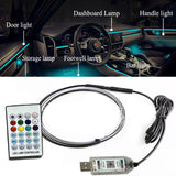 USB Car Ambience Light Music