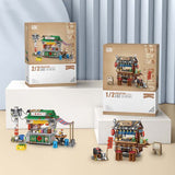 Hong Kong-style Food Stall, Streetscape Puzzle Building Blocks, Children's Toys