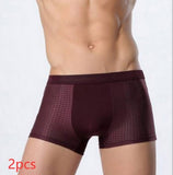 Ice Silk Men's Underwear, Mesh Boxers