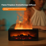 3D Flame Fireplace Aromatherapy Machine, Colorful Essential Oil Diffuser, Home Large Fog Volume Humidifier