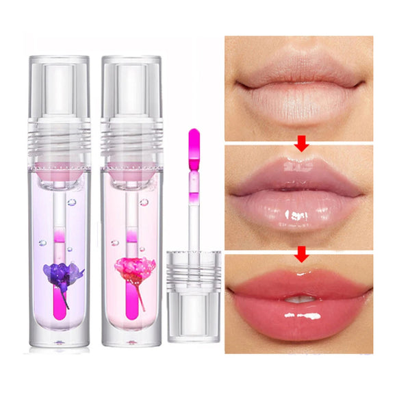 Color Changing Lip Oil, Moisturizing Jelly Lipgloss, Clear Temperature Change Liquid Lipstick