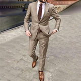 Formal Solid Color Two-piece Suit