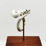 925 Sterling Silver Plated Rattlesnake, Trendy Special-interest Design Retro INS Niche Classic Ring