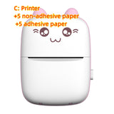 Mini Portable Mini Bluetooth WiFi New Wrong Printer, Mobile Phone Photo Title Note Hot Print Pocket Student Error Label Printer