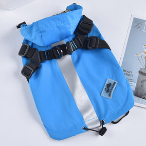 Small Dog Chest and Back, Waterproof Windbreaker