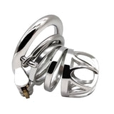 Men's Stainless Steel, Anti-release Ring, Chastity Lock, Catheter Device