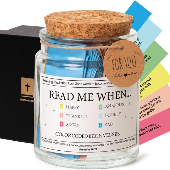 Bible Verses in a Jar, 90 Verses Empty Jar