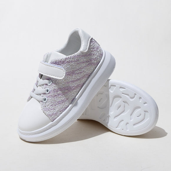 Soft-soled Children's Sneakers with Velcro, Girls' Shoes