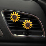 Perfume Decoration, Sunflower Flower Car Ventilator Perfume Clip