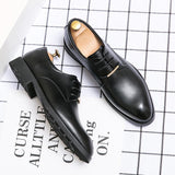 Men's Business Formal, Classic Round Head Leisure, Leather Shoes