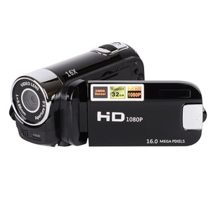 Vlog Expert, 1080P Full HD 16 Million Pixels DV Camcorder, 16X Night Shoot Digital Zoom Video Camera Screen