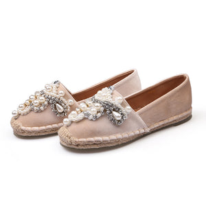 Round Head Rhinestone Pearl, New-style Shoes