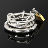 Stainless Steel Chastity Device for Men