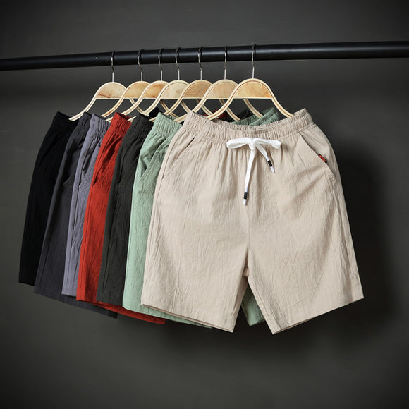 Leisure Loose, Korean Cotton and Linen, Men's Shorts