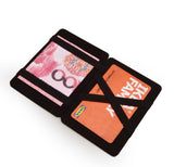 Flip PU Magic Wallet, Business Card Holder Pouch