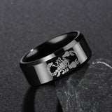 Scorpion Marking Titanium Steel Men's Ring