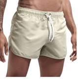 Wrap men's shorts, home pants, smooth beach boxers, slim swimwear