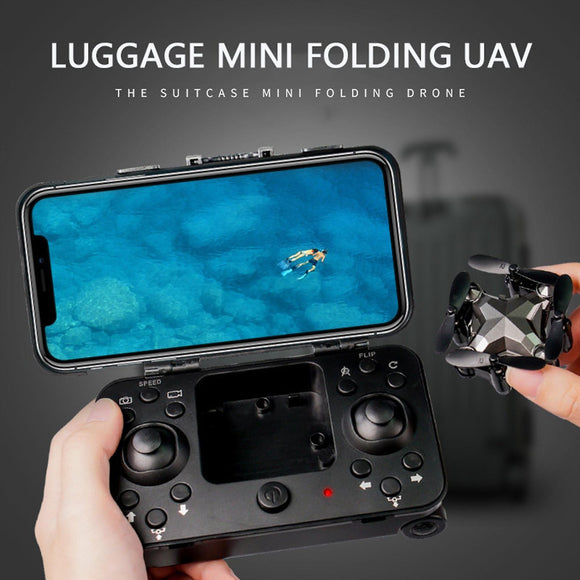 Luggage Box or Storage Box, Folding Mini UAV Aerial Photography, Remote Control Four Axis Children's Quadcopter, RC Toys