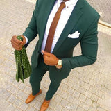 Formal Solid Color Two-piece Suit