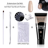 Nail Extension Gel Kit, Absorbs UV Rays