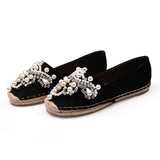 Round Head Rhinestone Pearl, New-style Shoes