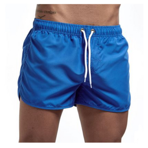 Wrap men's shorts, home pants, smooth beach boxers, slim swimwear