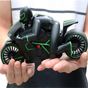 2.4GHz Mini RC Toy Motorcycle with Cool Light, High Speed Remote Control Motorbike Model, Drift Motor Toys for Kids