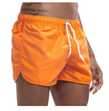 Wrap men's shorts, home pants, smooth beach boxers, slim swimwear