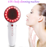 6-in-1 EMS Ultrasonic LED Cavitation Galvanic Ultrasound Thinning Body Infrared Therapy to Lose Weight and Fat Burn