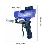 Portable Gravity Sandblasting Gun Pneumatic Set, Small Rust Sandblasting Machine