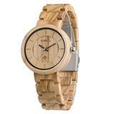 Bamboo Wood Watch, Ladies' Quartz Analog Band