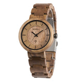 Bamboo Wood Watch, Ladies' Quartz Analog Band