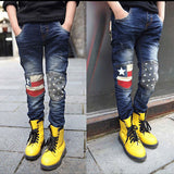 Boys' Patchwork Jeans, Kids' Trousers