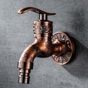 Copper Core Antique Zinc Alloy Washing Machine Faucet