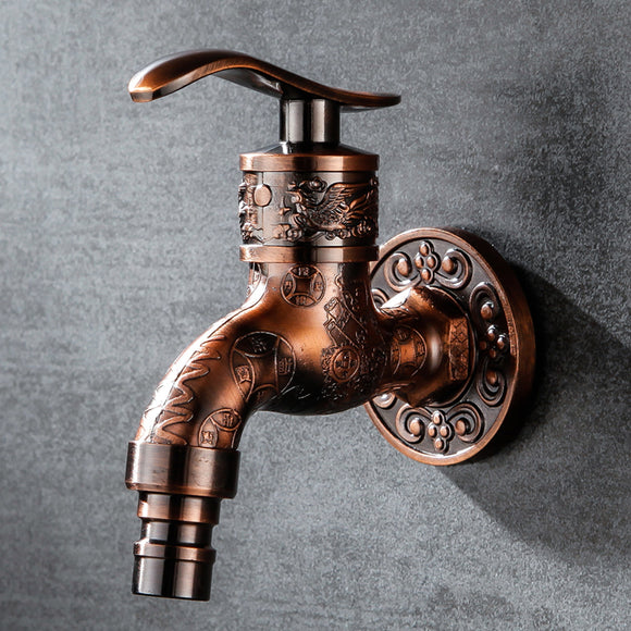 Copper Core Antique Zinc Alloy Washing Machine Faucet