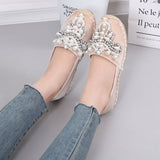 Round Head Rhinestone Pearl, New-style Shoes