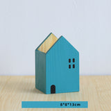 Cute Pen Holder with Wooden Room Type Desktop