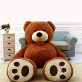 Giant Teddy Bear Plush Doll, Huge Soft Toys with Leather Shell