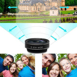 Mobile Phone Fisheye Lens with External Camera, HD Glass Micro Lens