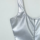 Patent Leather Nightclub Dress