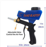 Portable Gravity Sandblasting Gun Pneumatic Set, Small Rust Sandblasting Machine