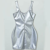 Patent Leather Nightclub Dress
