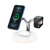 Compatible with Apple, 3 in 1 Magnetic Wireless Charger, 15W Fast Charging Station for Magsafe Chargers