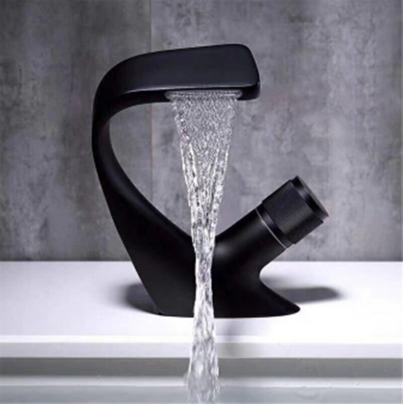 Cold and Hot Dual Purpose Light Luxury Simple Swan-shaped Faucet