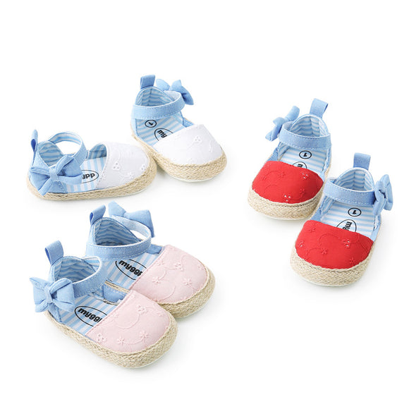 Baby Shoes Bowknot Breathable Velcro Baby Sandals