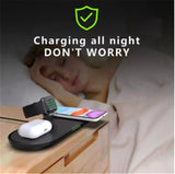 Four-in-one Multi-function Wireless Charger, Mobile Phone, Headset Charging Station