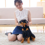 Simulation Rottweiler Dog Doll Plush Toy